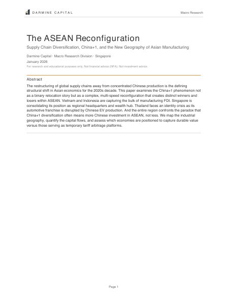Cover of The ASEAN Reconfiguration